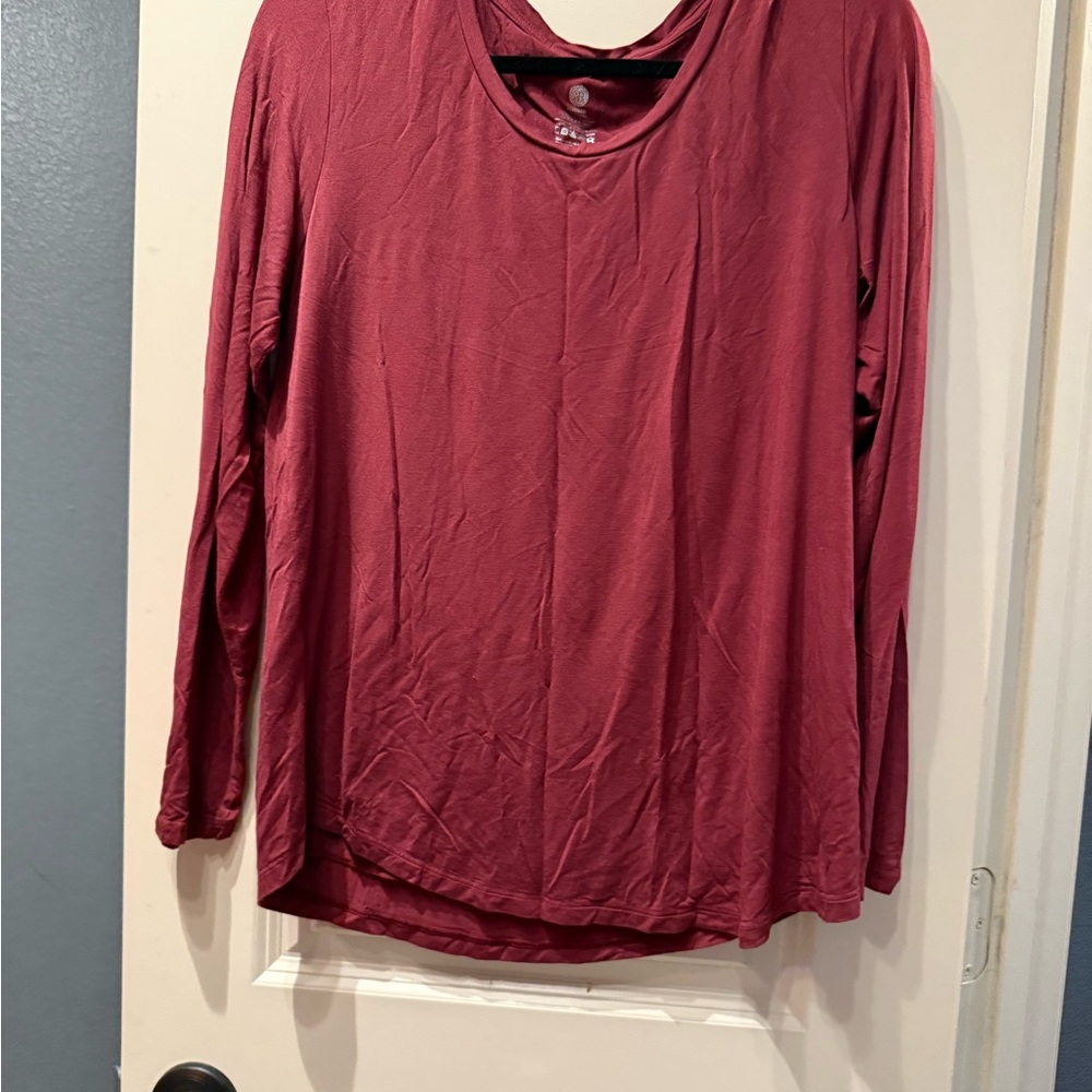 Kindred Bravely Long Sleeve Top - Deep Red